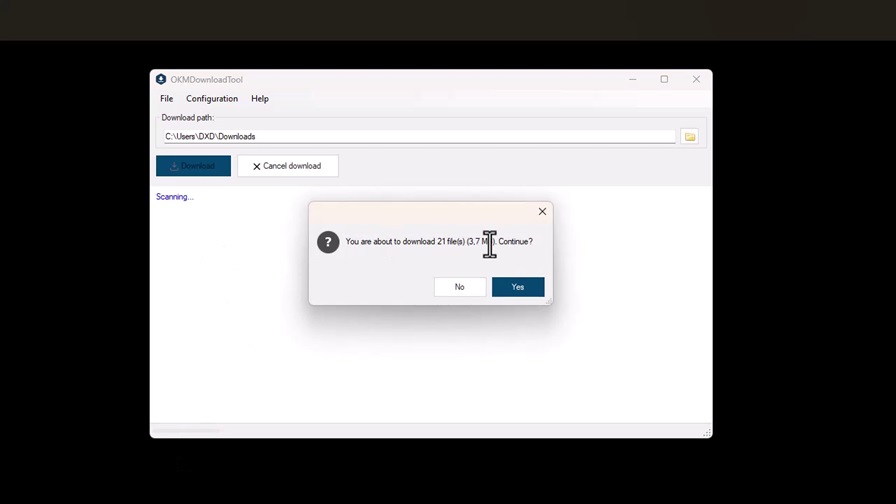 DownloadTool permet de connaître à l'avance le volume d'informations à télécharger.